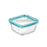 Square Lunch Box with Lid Bormioli Rocco Frigoverre Future Transparent Glass 420 ml (12 Units)