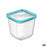 Square Lunch Box with Lid Bormioli Rocco Frigoverre Future Transparent Glass 750 ml (12 Units)