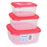 Set of 3 lunch boxes Tontarelli (1 - 1,5 - 2,5 L)