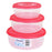 Set of 3 lunch boxes Tontarelli (0,5 - 1 - 2 L) ø 19,3 x 8,4 cm (3 Units)