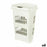Laundry Basket Tontarelli GR37533 50 L White 50 L 46 x 34 x 64 cm (6 Units)
