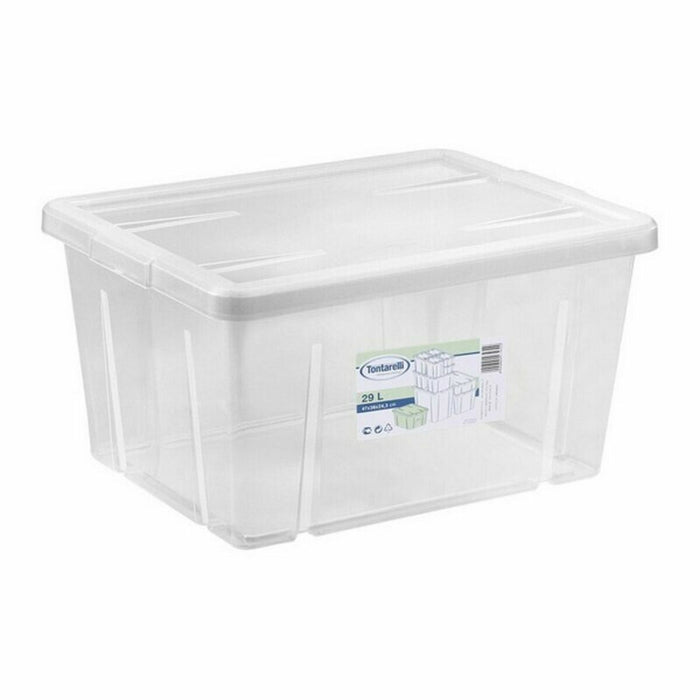 Storage Box with Lid Tontarelli Linea box 29 L 47 x 36 x 24,5 cm (6 Units)