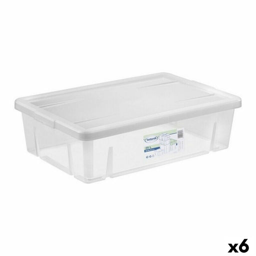Storage Box with Lid Tontarelli 84895 28 L 59 x 39 x 16,5 cm (6 Units)