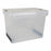 Storage Box with Lid Evolution Transparent 39 x 29 x 20,5 cm (6 Units) (39 x 29 x 20,5 cm)