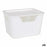 Storage Box with Lid Bella White 17,9 x 13,9 x 11,2 cm (12 Units) (18 x 14 x 11 cm)