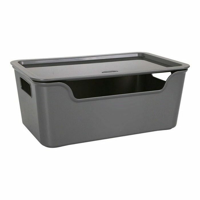 Storage Box with Lid Bella 28 x 17,9 x 11,2 cm (12 Units) (28 x 18 x 11 cm)