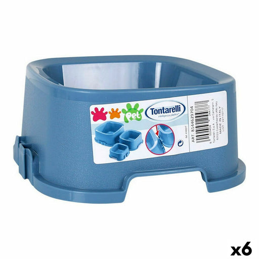 Pet feeding dish Tontarelli Pet 21,5 x 21,5 x 9,4 cm (6 Units)