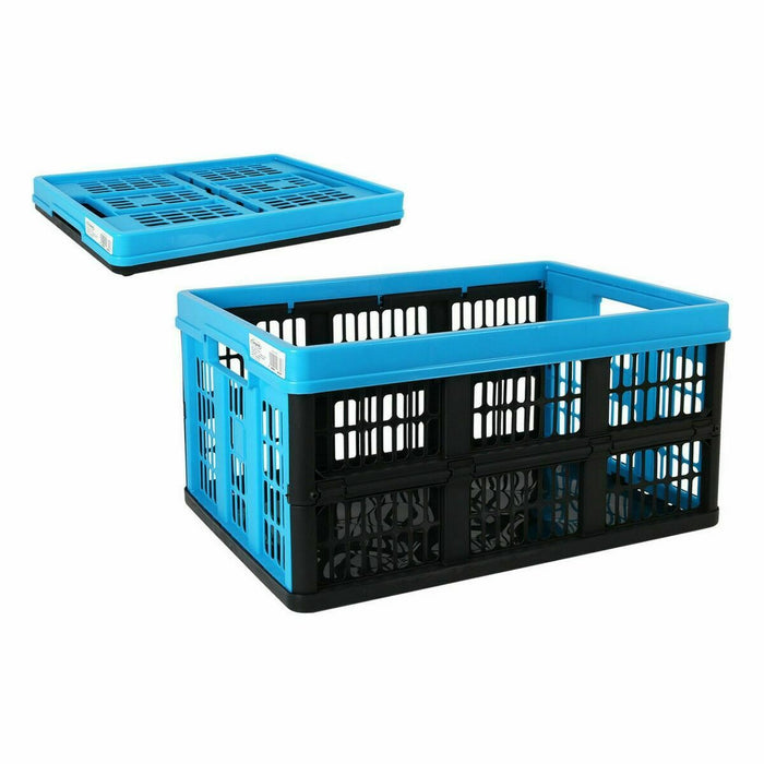 Folding Box with Handles Tontarelli Voilà Blue 53 x 37 x 27 cm (10 Units)