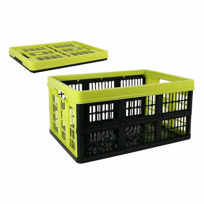 Folding Box with Handles Tontarelli Voilà Green 53 x 37 x 27 cm (10 Units)