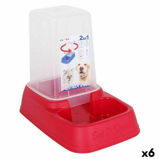 Pet feeding dish Georplast GP10091 33,5 x 20 x 27,5 cm (6 Units) (3,7 L)