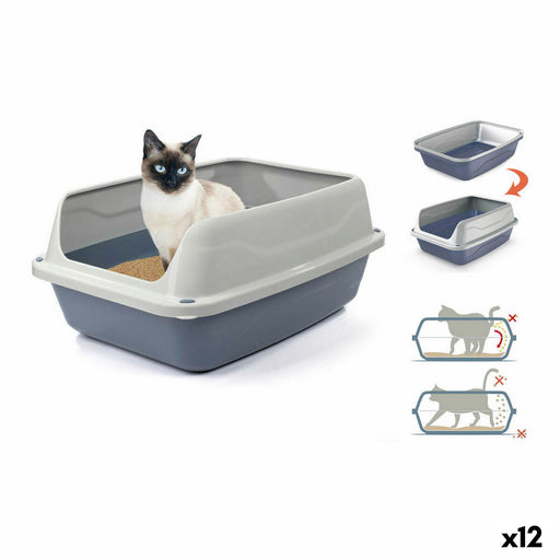 Cat Litter Box Georplast Sonic Plastic 56 x 40 x 24 cm (12 Units)