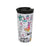 Thermal Cup with Lid iTotal Double wall White Unicorn Stainless steel 350 ml