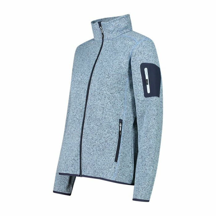 Women's Sports Jacket Campagnolo Melange Knit-Tech Blue