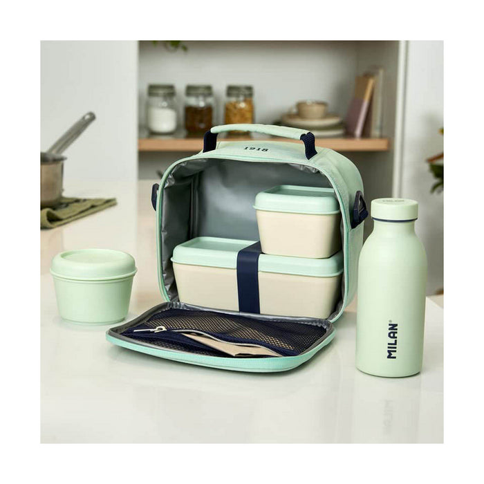 Square Lunch Box with Lid Milan 330 ml