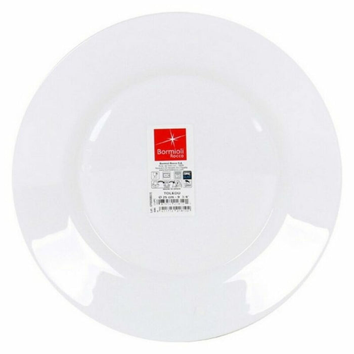 Flat plate Bormioli (ø 25 cm) (Pack 6 uds)