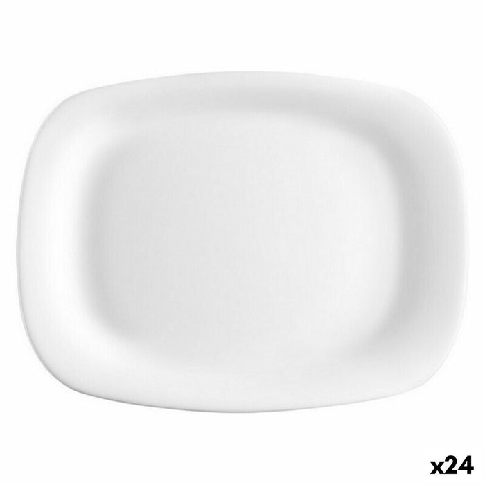 Plate Bormioli Parma Rectangular (24 Units) (18 x 21 cm)