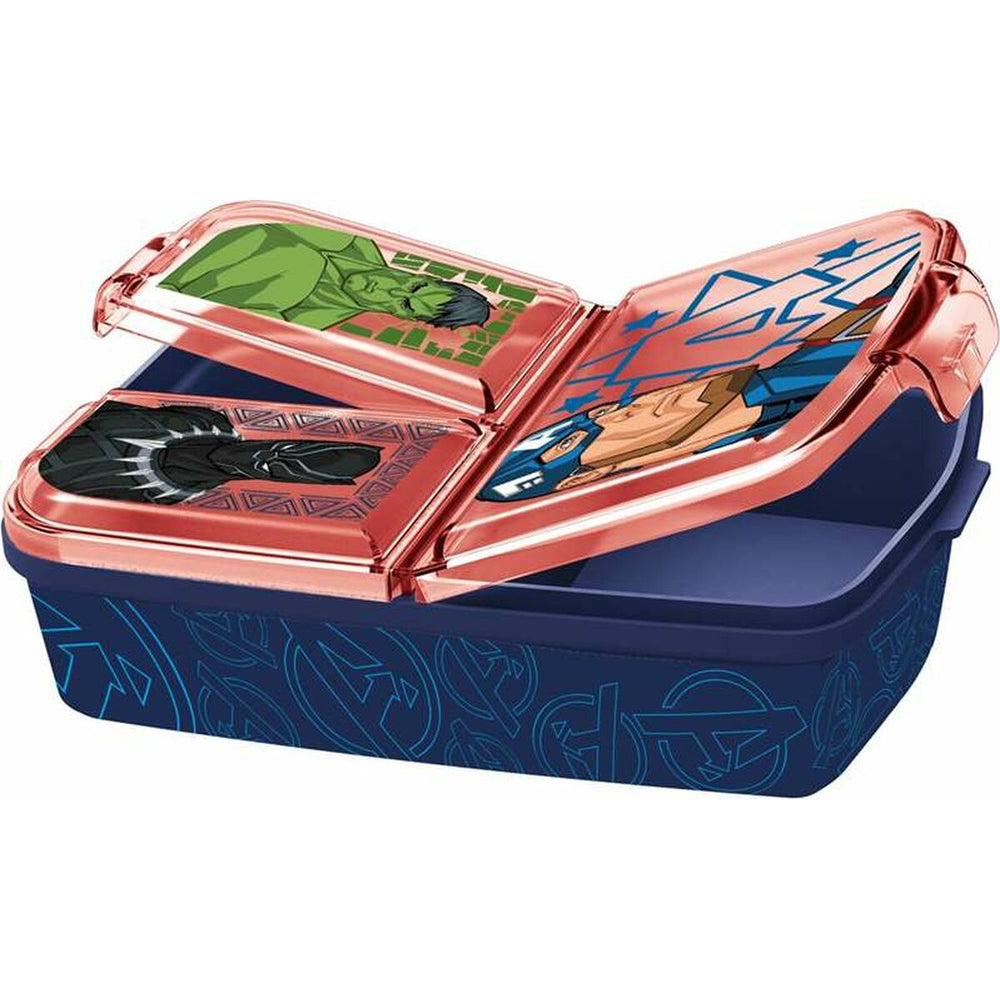 Compartment Lunchbox The Avengers 19,5 x 16,5 x 6,7 cm polypropylene