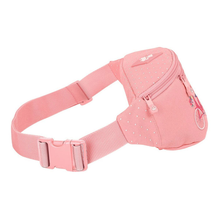 Belt Pouch Glow Lab Enjoy the ride Coral (23 x 12 x 9 cm)