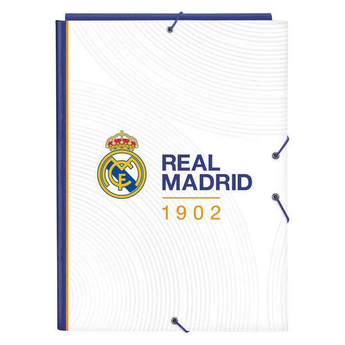 Folder Real Madrid C.F. Blue White A4 (26 x 33.5 x 2.5 cm)