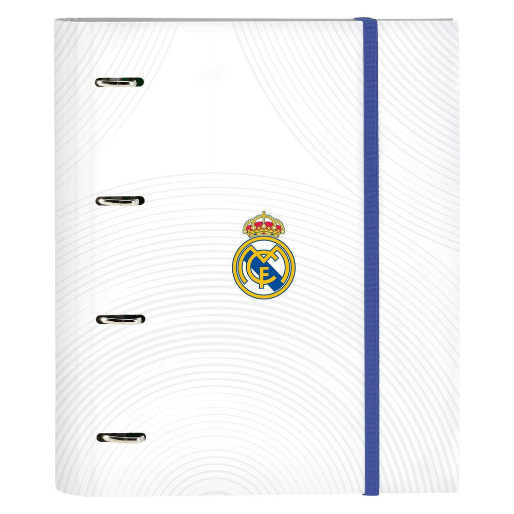 Ring binder Real Madrid C.F. 512154666 A4 Blue White (27 x 32 x 3.5 cm)