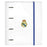 Ring binder Real Madrid C.F. 512154666 A4 Blue White (27 x 32 x 3.5 cm)