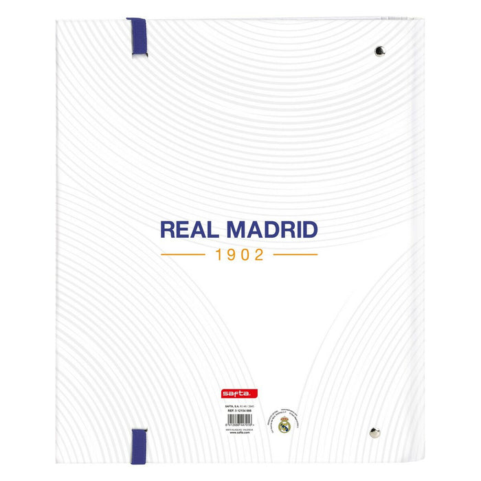 Ring binder Real Madrid C.F. 512154666 A4 Blue White (27 x 32 x 3.5 cm)