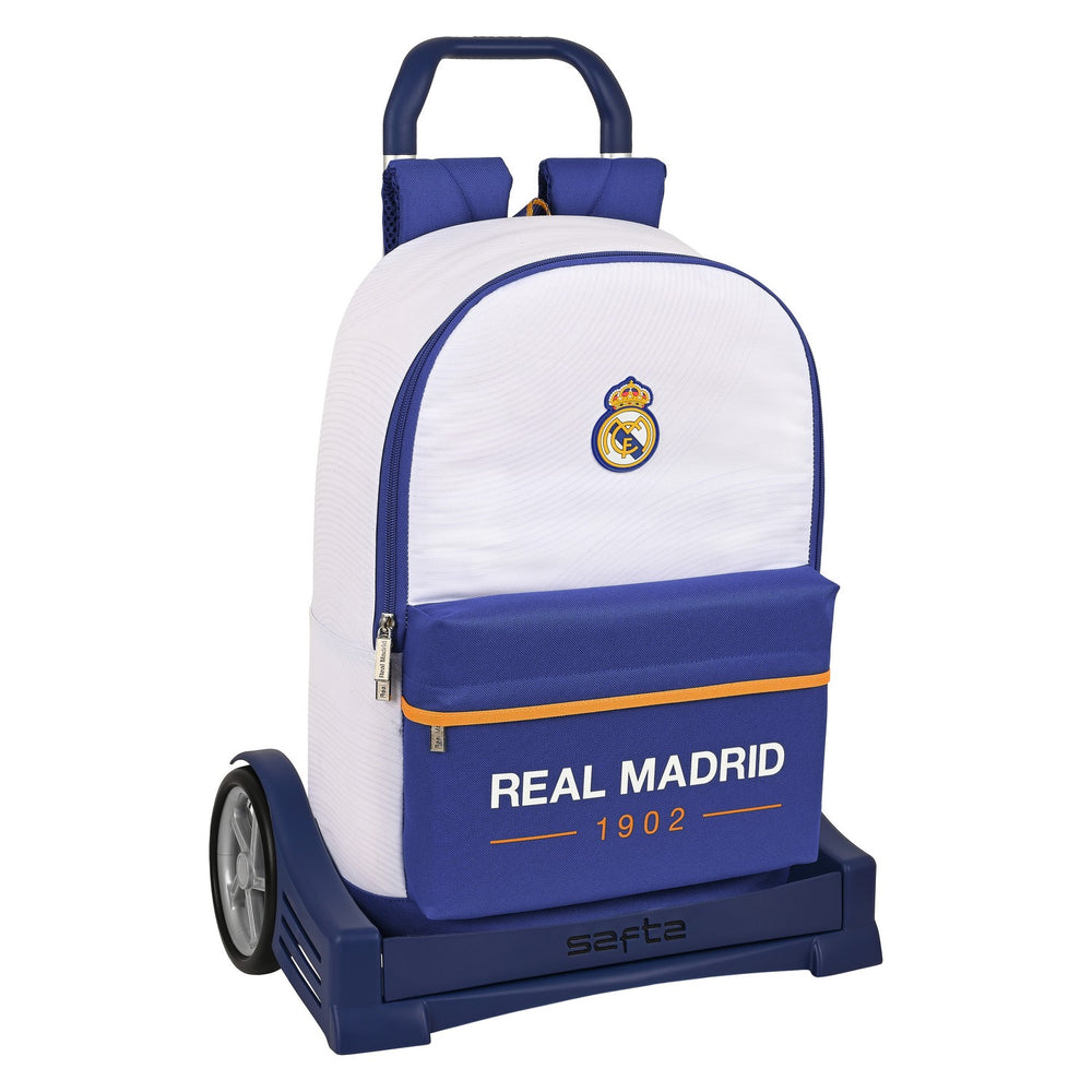 School Rucksack with Wheels Real Madrid C.F.