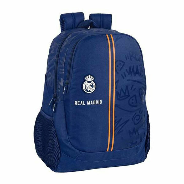 School Bag Real Madrid C.F. Blue (32 x 44 x 16 cm)