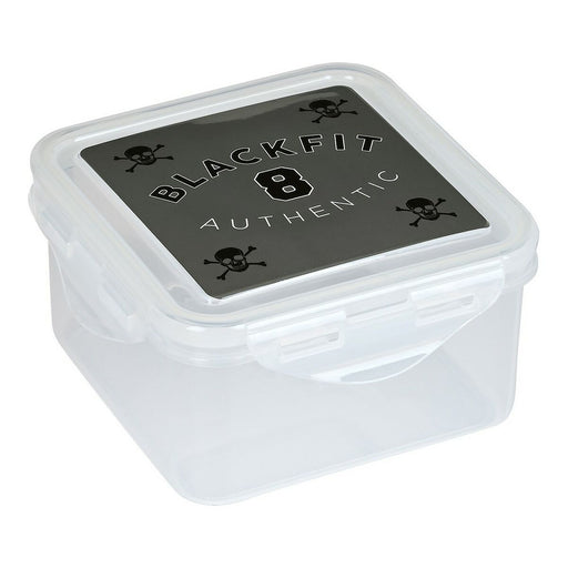 Lunch box BlackFit8 Skull Polyurethane Black Grey (13 x 7.5 x 13 cm)