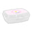 Sandwich Box Safta Flor Plastic Pink White (17 x 6 x 14 cm)