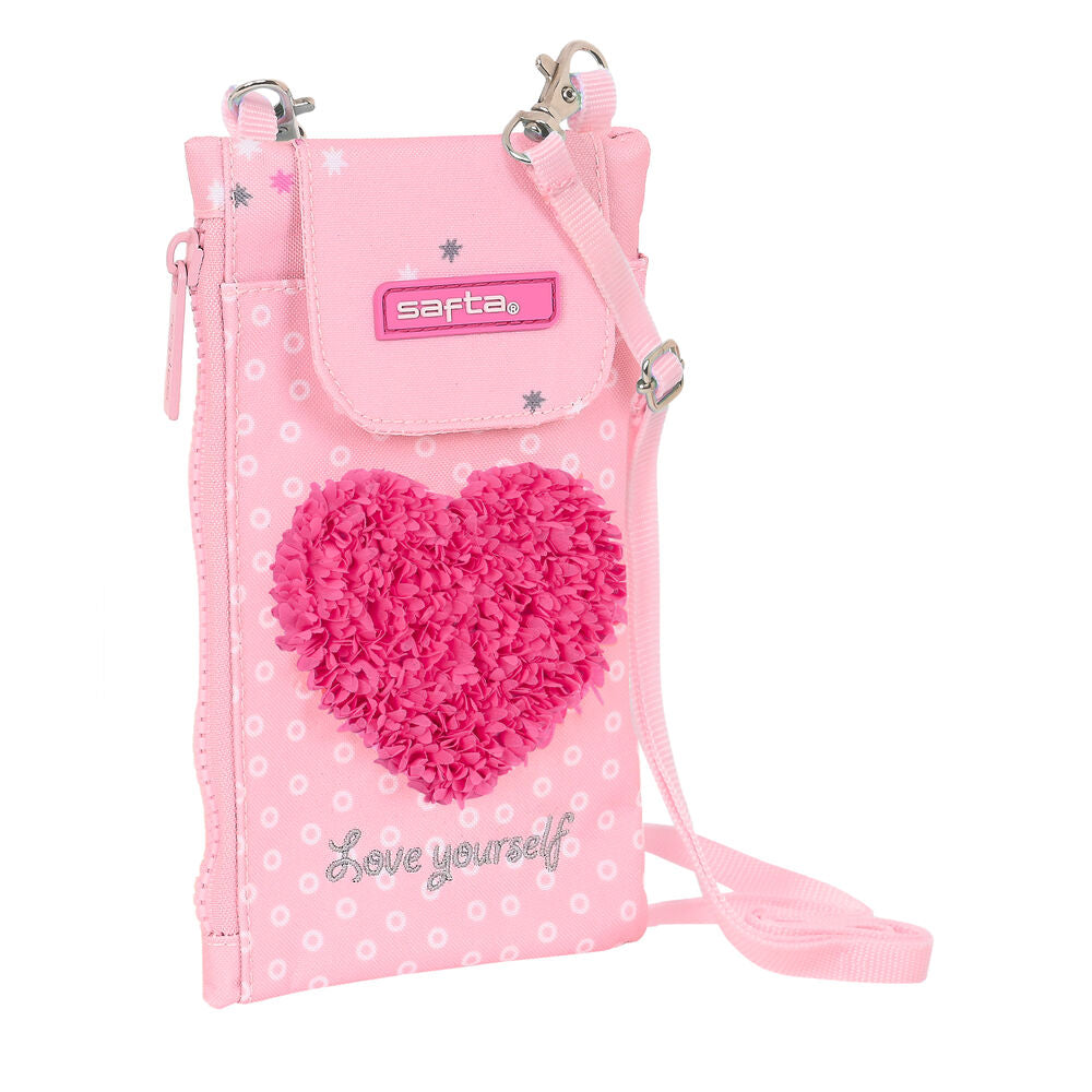 Purse Safta Love Yourself Mobile cover Pink