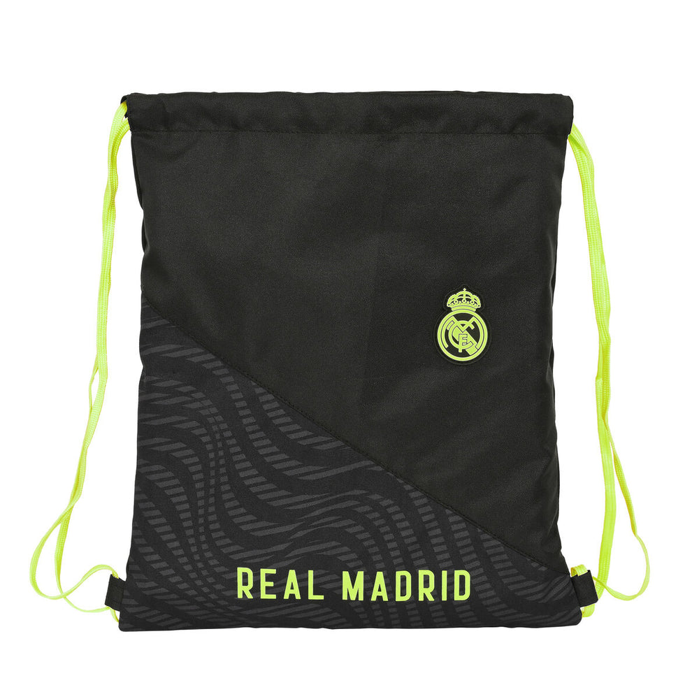 Backpack with Strings Real Madrid C.F. Black (35 x 40 x 1 cm)