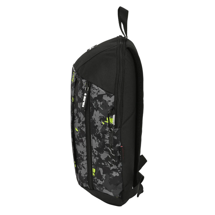 Casual Backpack Kelme Jungle Black Grey Lime 10 L