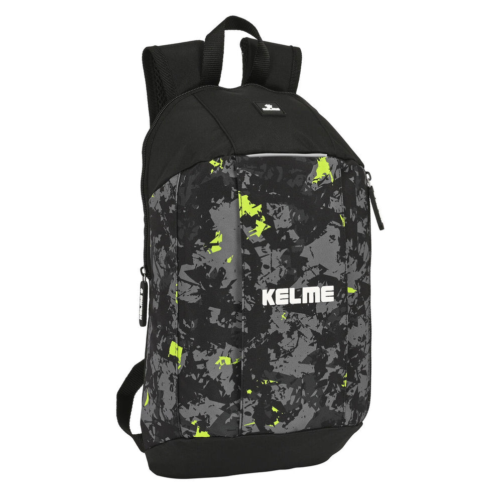 Casual Backpack Kelme Jungle Black Grey Lime 10 L