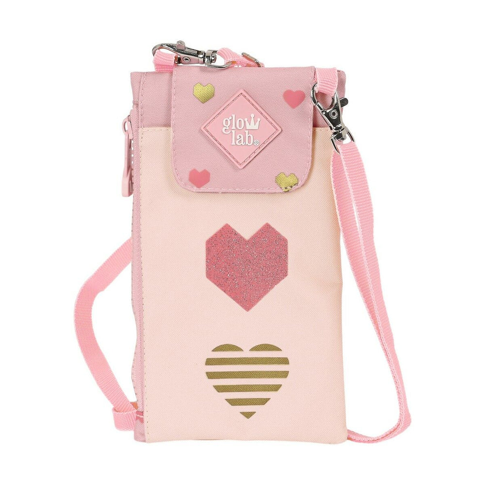 Purse Glow Lab Hearts Mobile cover Pink