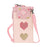 Purse Glow Lab Hearts Mobile cover Pink