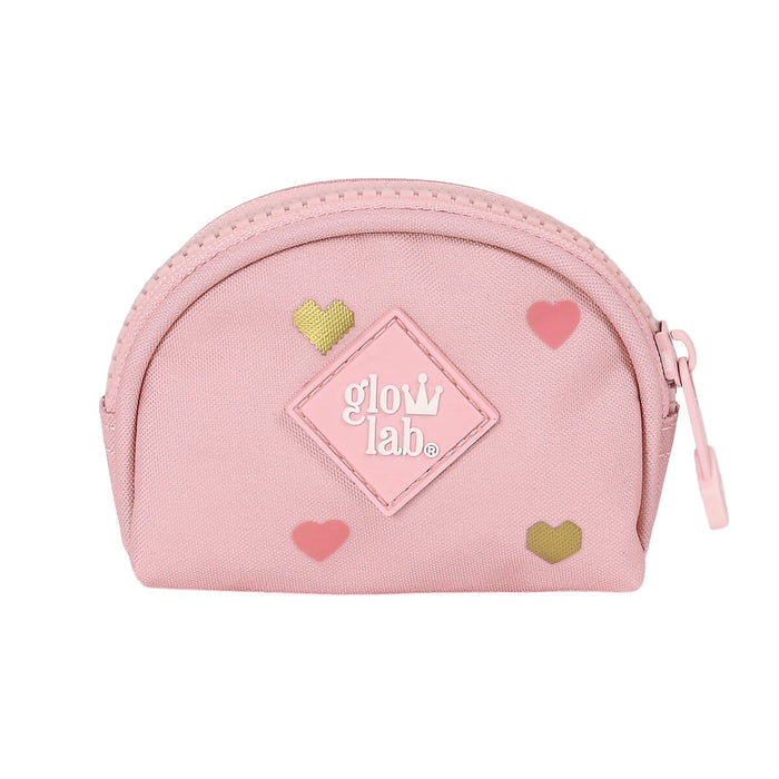 Purse Glow Lab Hearts Pink (9.5 x 7 x 3 cm)