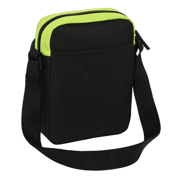 Shoulder Bag Real Betis Balompié 16 x 22 x 6 cm Black Lime