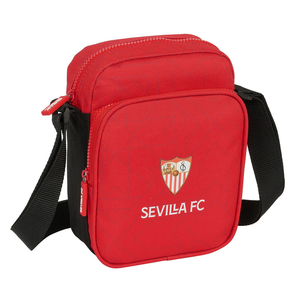 Shoulder Bag Sevilla Fútbol Club Black Red 16 x 22 x 6 cm