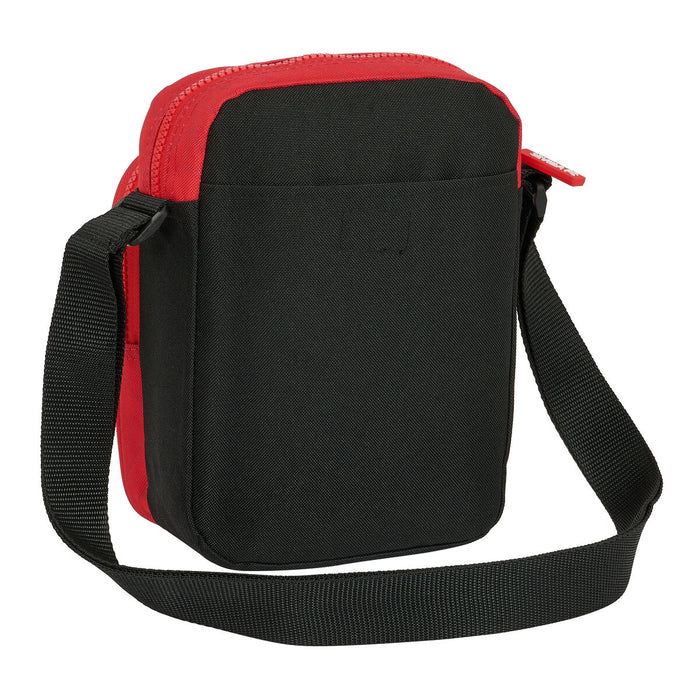 Shoulder Bag Sevilla Fútbol Club Black Red 16 x 22 x 6 cm