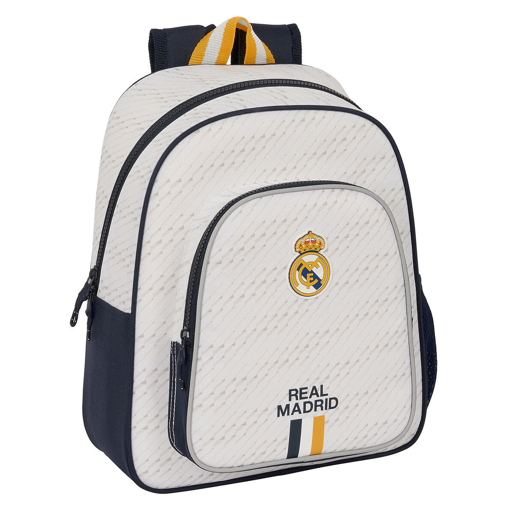 School Bag Real Madrid C.F. White 28 x 34 x 10 cm