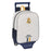 School Rucksack with Wheels Real Madrid C.F. White 22 x 27 x 10 cm