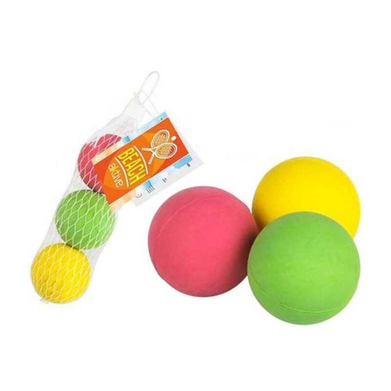 balls for beach bats 47 mm rubber (3 uds)