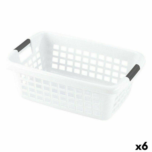 Laundry basket With handles White 70 L (6 Units)