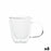Cup Quid Serenia Transparent Glass 100 ml (6 Units)