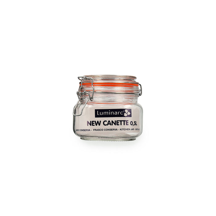 Glass Jar Quid New Canette Transparent Glass (0,5L) (Pack 6x)