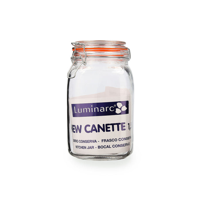 Glass Jar Quid New Canette Transparent Glass (1,5L) (Pack 6x)