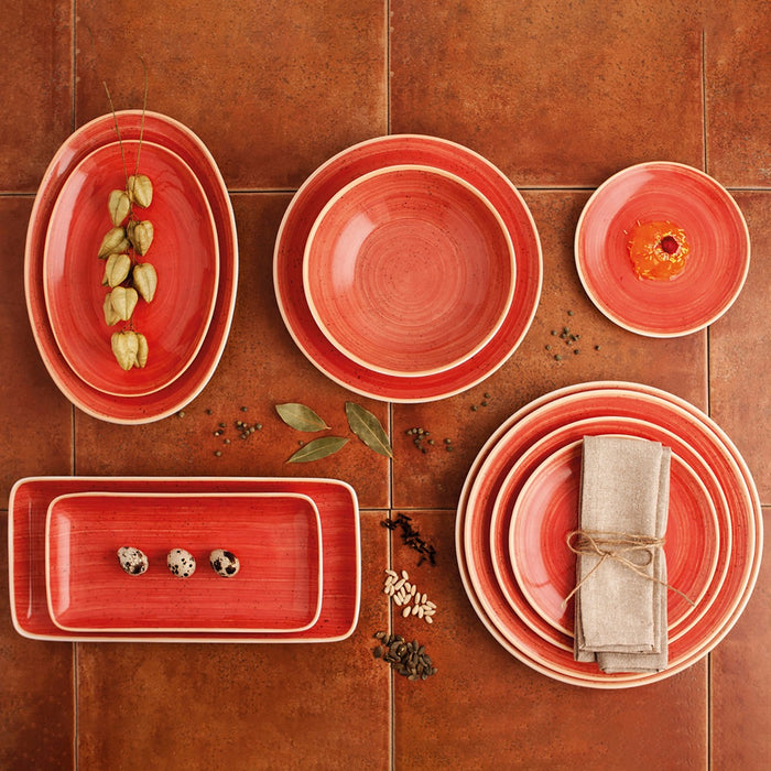Serving Platter Ariane Terra Red Ceramic 26 cm