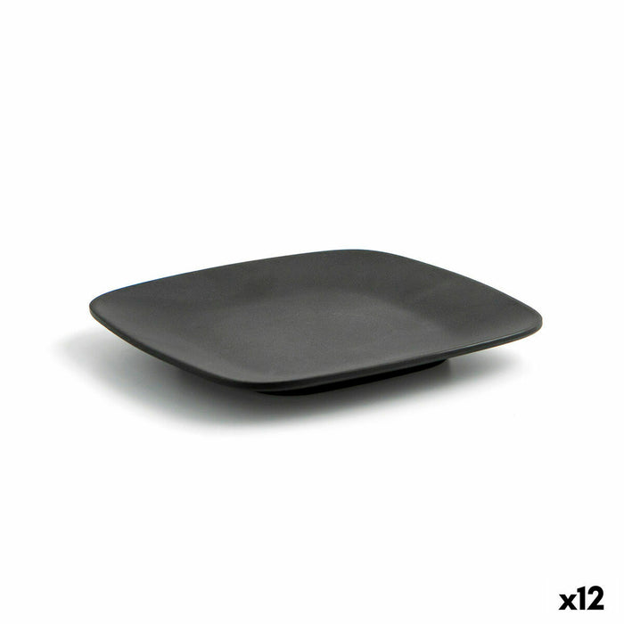 Plate Quid Select Black Plastic Melamin 14,3 x 1,5 cm (12 Units) (Pack 12x)