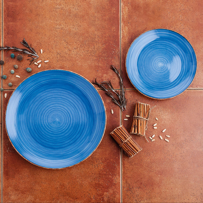 Tableware Quid Vita Blue Ceramic 18 Pieces